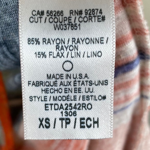 ELLA MOSS Printed Caftan Top Size XS - Picture 8 of 9